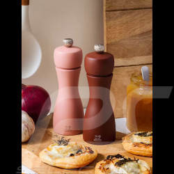 Duo of Peugeot Pepper and Salt mills Wood - Tahiti Terre Cocoa Brown / Hazelnut Brown