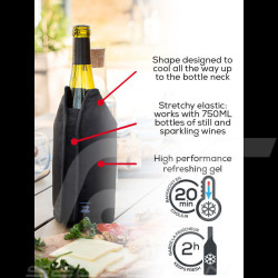 Wine and Champagne Cooling Sleeve Peugeot Frizz extensible 23cm Black