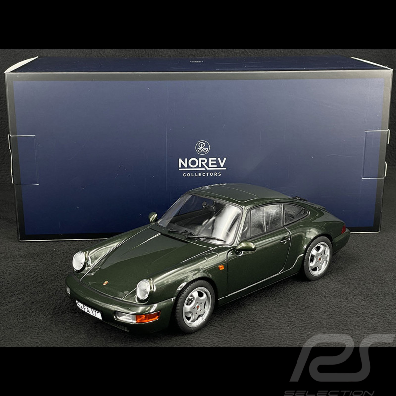 Porsche 911 Carrera 4 Type 964 1992 Vert Foncé Métallique 1/18 Norev 187321
