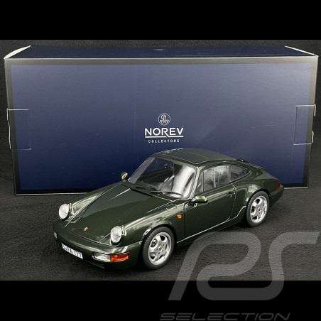 Porsche 911 Carrera 4 Type 964 1992 Metallic Dark Green 1/18 Norev 187321