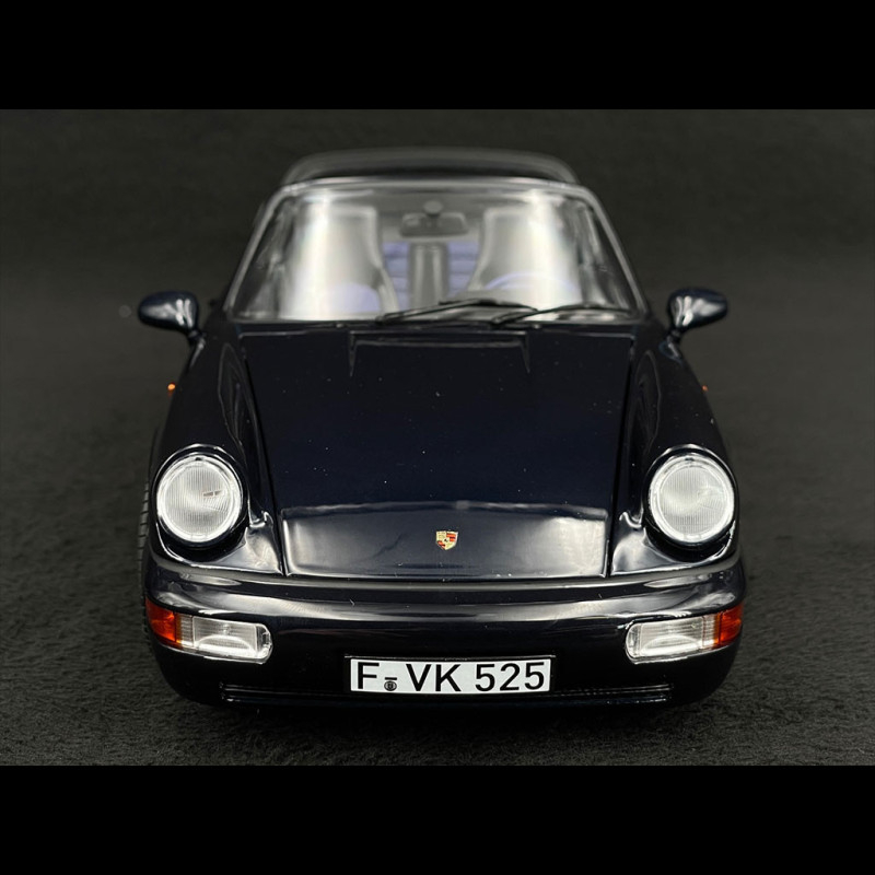 Porsche 911 Carrera 4 targa 1991 Blue metallic (Bleu métallisé) - 1/18 - NOREV - 187340 - Collection