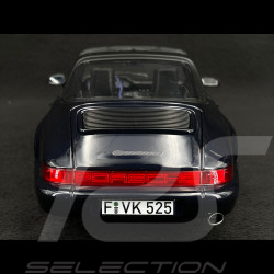 Porsche 911 Carrera 4 Targa Type 964 1991 Metallic Dark Blue 1/18 Norev 187340