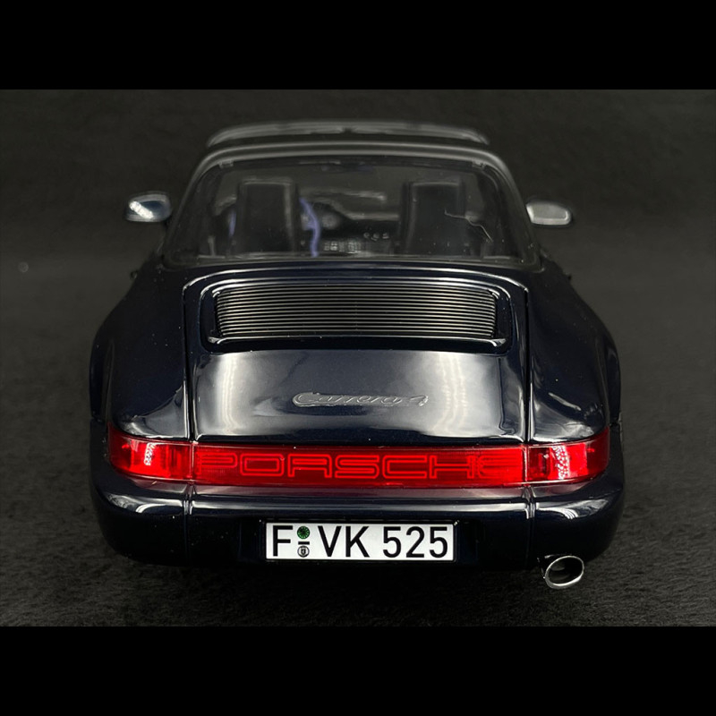 Porsche 911 Carrera 4 Targa Type 964 1991 Metallic Dunkelblue 1/18