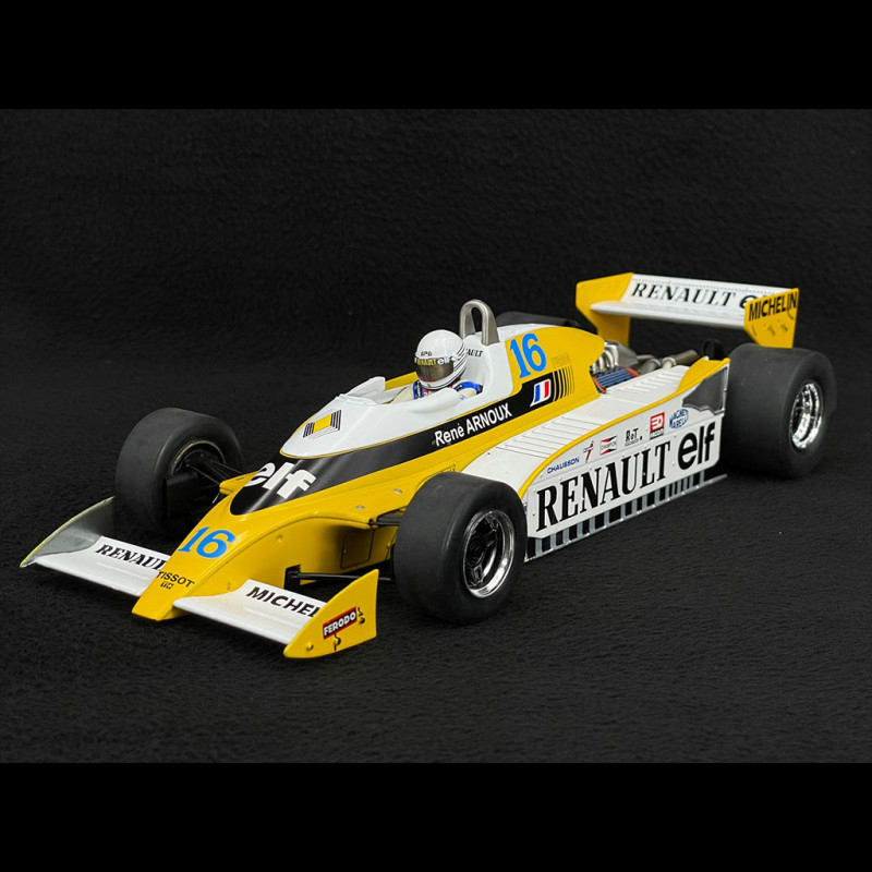 Modèle Réduit F1 Renault RS10 Elf #16 - GP Grande-Bretagne 1979 - R. Arnoux - Échelle 1:18