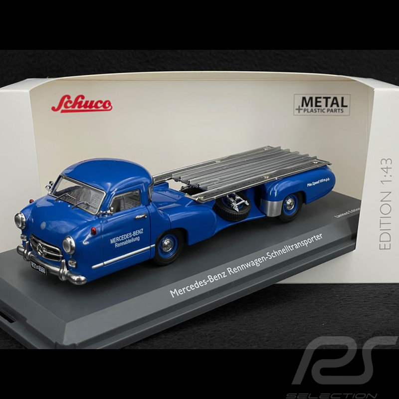 Mercedes - Benz Racing Car Transporter 1955 Wonder Blue 1/43 Schuco  450253800