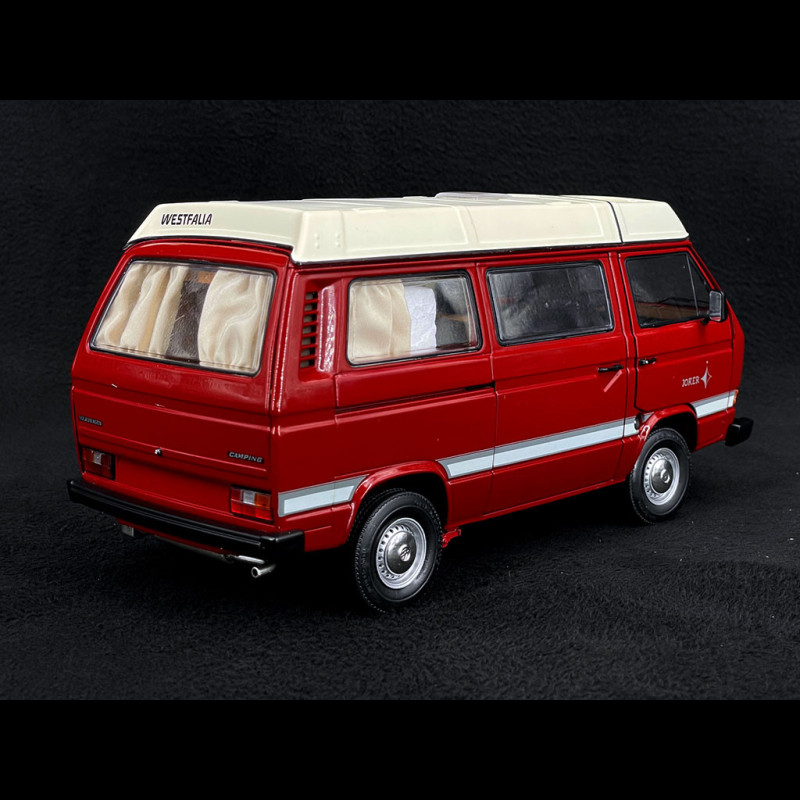 Volkswagen Transporter Combi T3a Camper Joker 1982 Red 1/18 Schuco