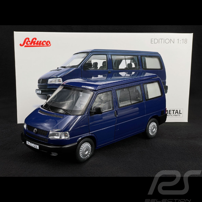 Volkswagen Transporter Combi T4b Westfalia Camper 1991 Bleu 1/18 Schuco 450042100