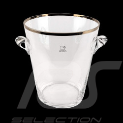 Champagnerkühler aus Glas Platinum Finish Peugeot 22 cm