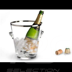 Glass Champagne bucket Platinum Finish Peugeot 22 cm