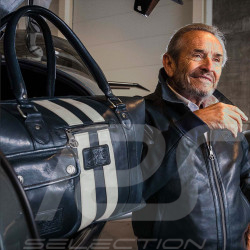 Sehr Große Ledertasche Jacky Ickx x 24h Le Mans Collection - Marineblau 26975-1000