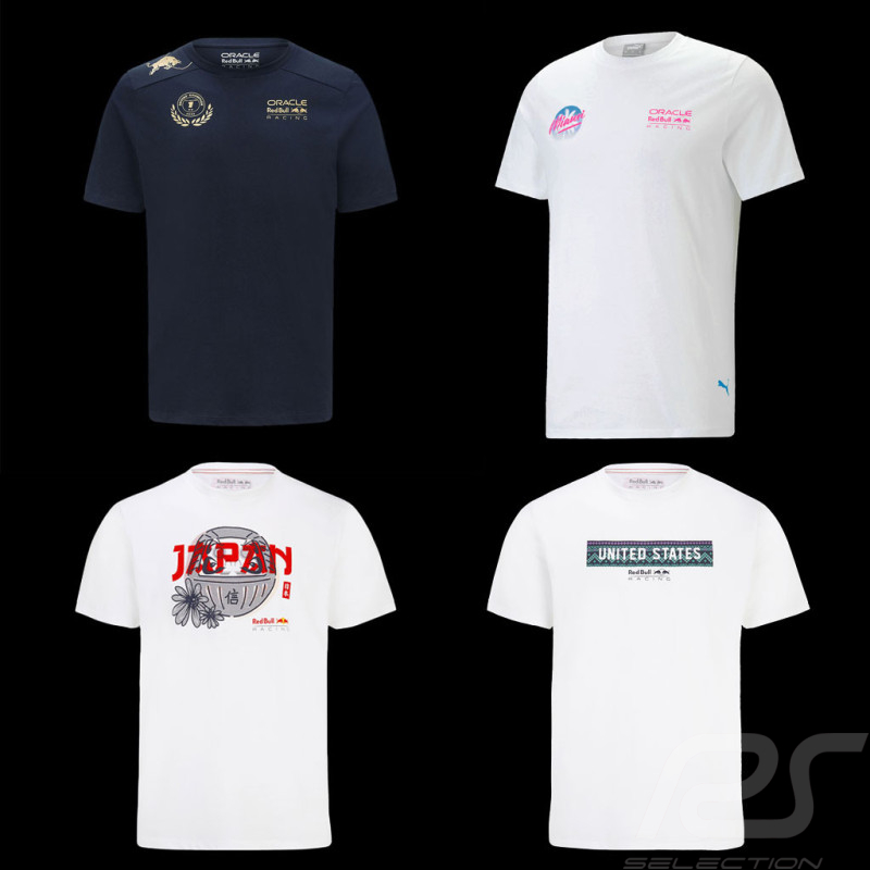 Set de 4 T-Shirt Red Bull Racing F1 Team - homme