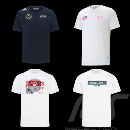 Set de 4 T-Shirt Red Bull Racing F1 Team - homme