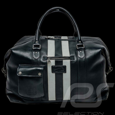 Sehr Große Ledertasche Jacky Ickx x 24h Le Mans Collection - Marineblau 26976-1000