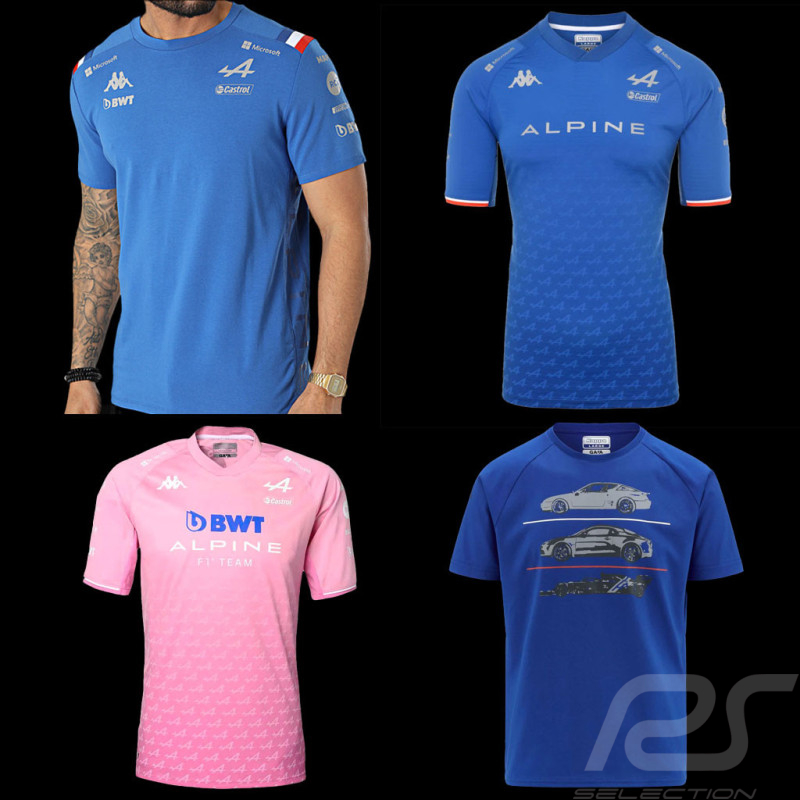 Set of 4 Alpine F1 Team T-Shirt - Men