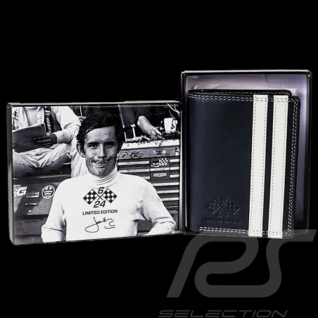 Wallet Jacky Ickx x 24h Le Mans Collection Navy Leather Blue 26977-1000