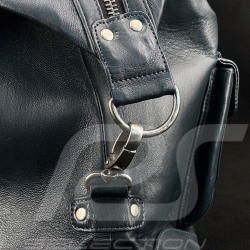 Très Grand Sac Cuir Jacky Ickx x 24h Le Mans Collection - Bleu marine 26976-1000