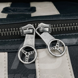 Très Grand Sac Cuir Jacky Ickx x 24h Le Mans Collection - Bleu marine 26976-1000