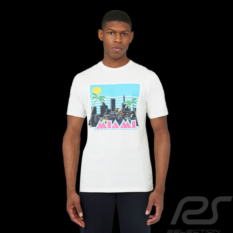 Red Bull Racing GP Miami F1 T-Shirt Weiß TU4344-WHITE - unisex