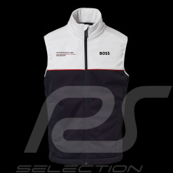 Porsche Jacke Motorsport Hugo Boss Ärmellose Softshell schwarz / weiß WAP437P0MS - Unisex