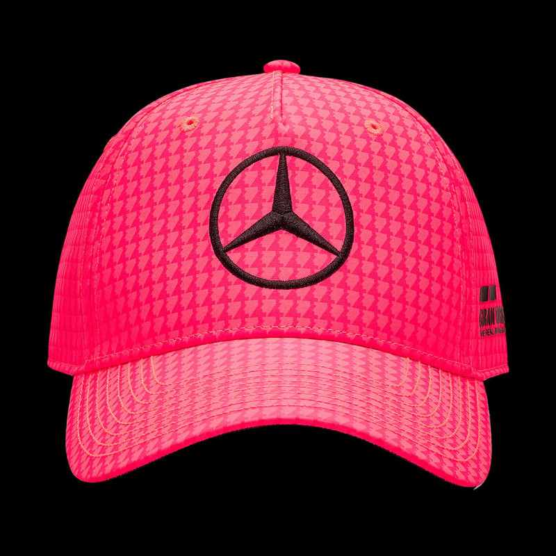 Mercedes Baseball Cappello, Lewis Hamilton Neon Party, Adulto, Gi