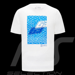 Mercedes T-Shirt AMG F1 George Russell N°63 GP Miami Weiß / Blau 701223501-001