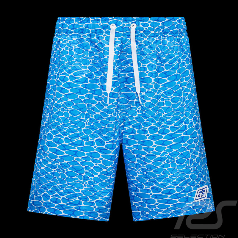 Mercedes Badehose AMG F1 George Russell N°63 GP Miami Weiß / Blau 701223498-001