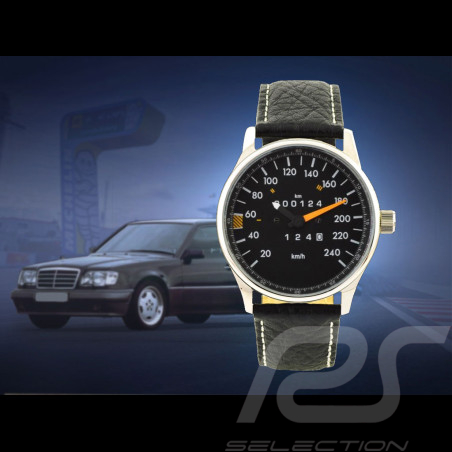 Mercedes-Benz W124 240 km/h speedometer Watch chrome case / chrome dial / white numbers