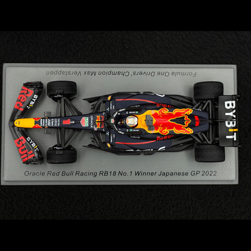 Max Verstappen Red Bull Racing RB18 n° 1 Winner GP Japan 2022 World  Champion 2022 F1 1/43 Spark S8551