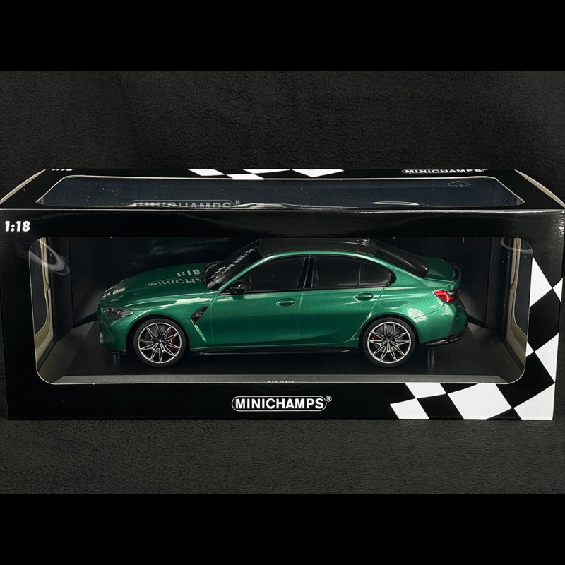 BMW M3 2020 Green Minichamps 155020200 - Miniatures Autos Motos