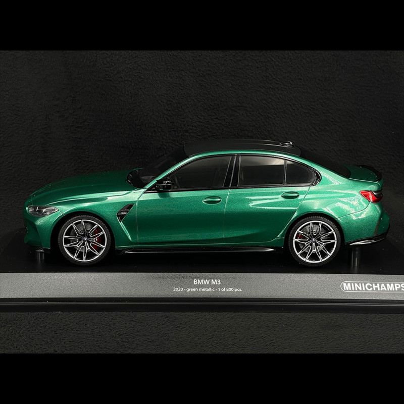 Minichamps 155020200 1:18 BMW M3-2020-Green Collectible Miniature Car, Green