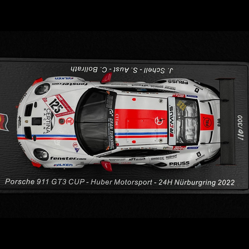 Porsche 997 GT3 CUP N°53 – 24h Nürburgring 2013 – Échelle 1/43 – Spark SG092
