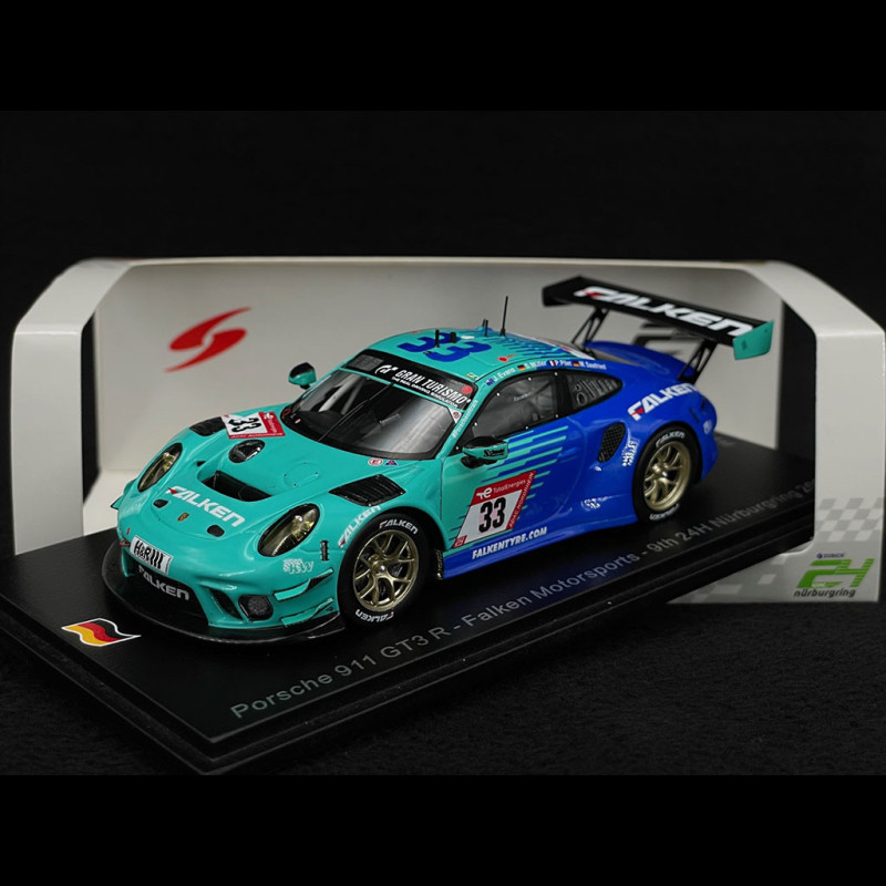 Porsche 911 GT3 R Type 991 n° 33 9th 24h Nürburgring 2022 1/43 Spark SG845