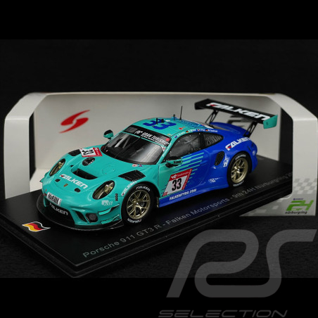 Porsche 911 GT3 R Type 991 n° 33 9ème 24h Nürburgring 2022 1/43 Spark SG845