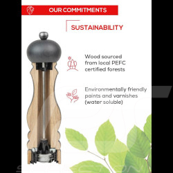 Pepper Mill Paris 18cm Nature Peugeot