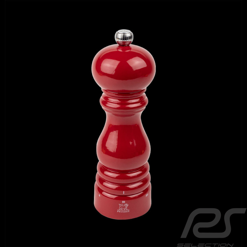 Salt mill Paris 18cm Red lacquered Wood Peugeot