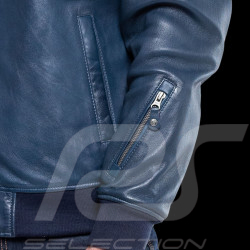 Leather jacket Alpine Collection Navy blue 27024-0012 - men