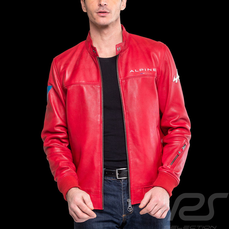Lederjacke Alpine Collection Rennrot 27024-0282 - Herren