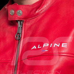 Leather jacket Alpine Collection Racing Red 27024-0282 - men