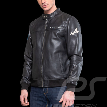 Leather jacket Alpine Collection Black 27024-3046 - men