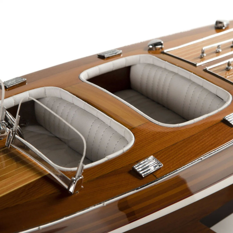 Triple Cockpit Boot Modell inspiriert von „Chris Craft“ 64 cm 1/12 Holz