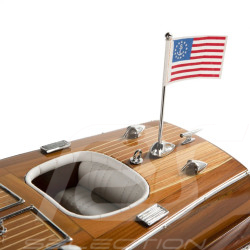 Triple Cockpit Boot Modell inspiriert von „Chris Crafts“ 64 cm 1/12 Holz
