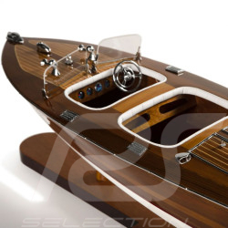 Triple Cockpit Boat Model inspired by "Chris Crafts" 64 cm 1/12 Wood