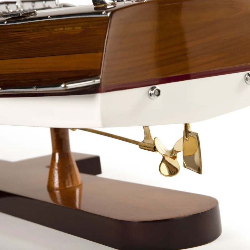 Triple Cockpit Boot Modell inspiriert von „Chris Craft“ 64 cm 1/12 Holz