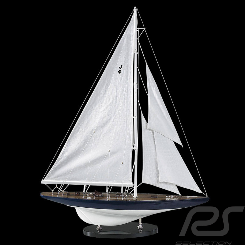Rainbow Class J 1934 Boat Model America's Cup sailboat 65 cm 1/60 Wood