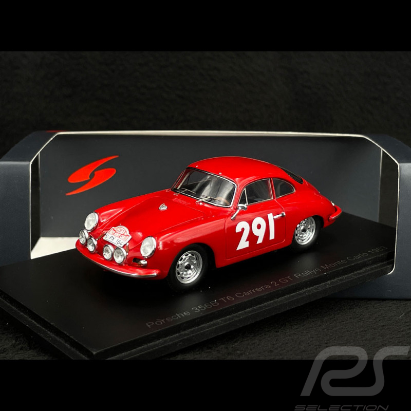 Porsche 356 B T6 Carrera GT N° 291 Rallye Monte Carlo 1963 1/43 Spark S6143