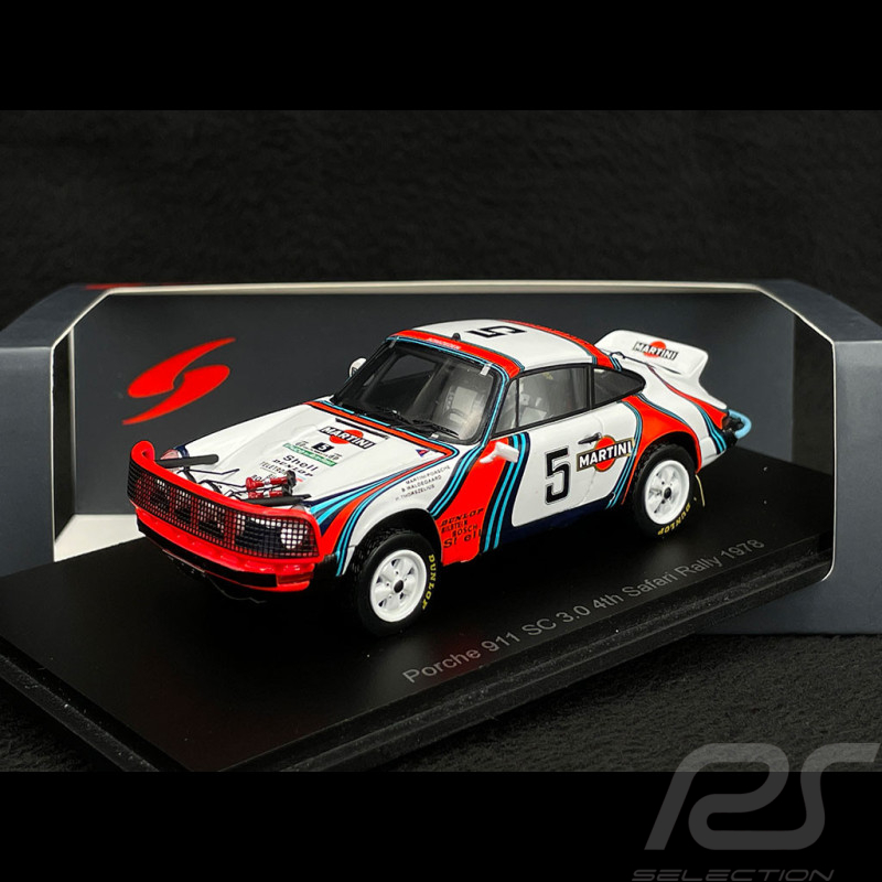 Porsche 911 SC 3.0 Martini Racing N° 5 4ème Rallye Safari 1978 1/43 Spark S4018