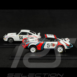 Duo Porsche 911 Carrera Classic Rallye 1975 / 1978 1/43 Spark S4018-S6630