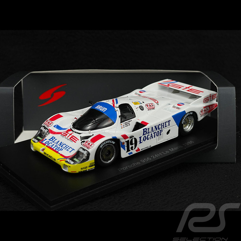 Porsche 956 N° 19 24h Le Mans 1986 1/43 Spark S9870