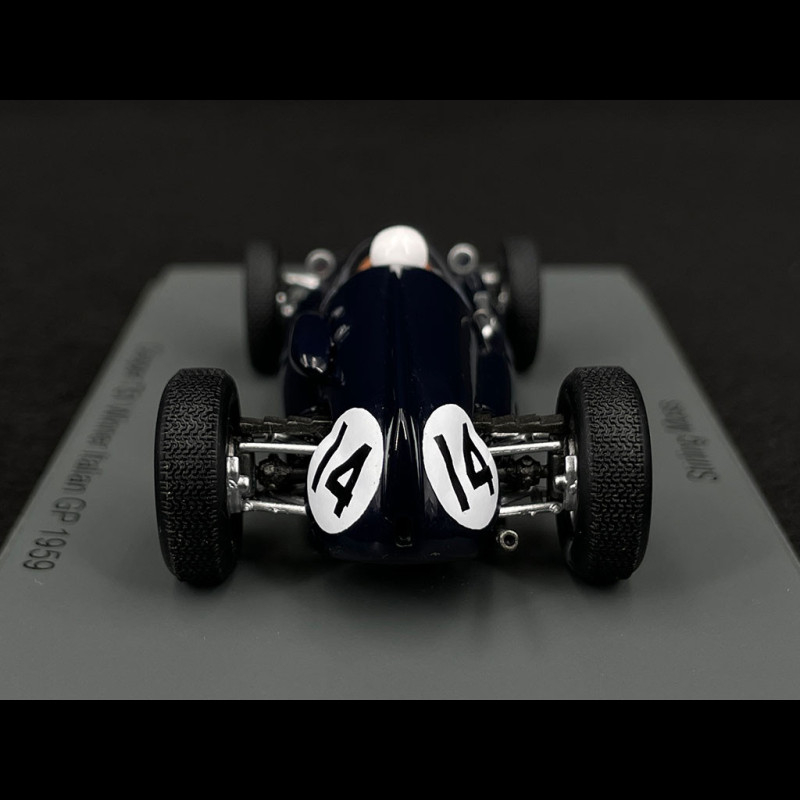 Miniature Spark 1/43 - Cooper T51 N°14 - Vainqueur GP Italie 1959 - Stirling Moss - Précommande
