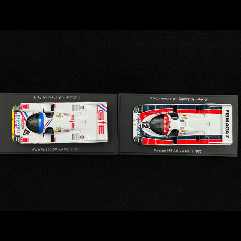 Duo Porsche 956 24h Le Mans 1986 1/43 Spark S9869-S9870